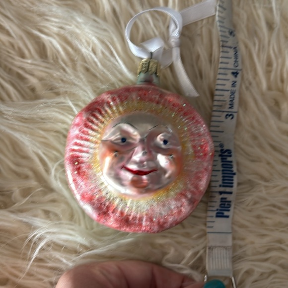 Vintage sun and moon ornament glass - Picture 3 of 3